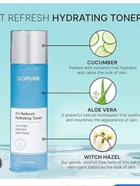 New In Box Gopure Toner 4oz Toner Go Pure